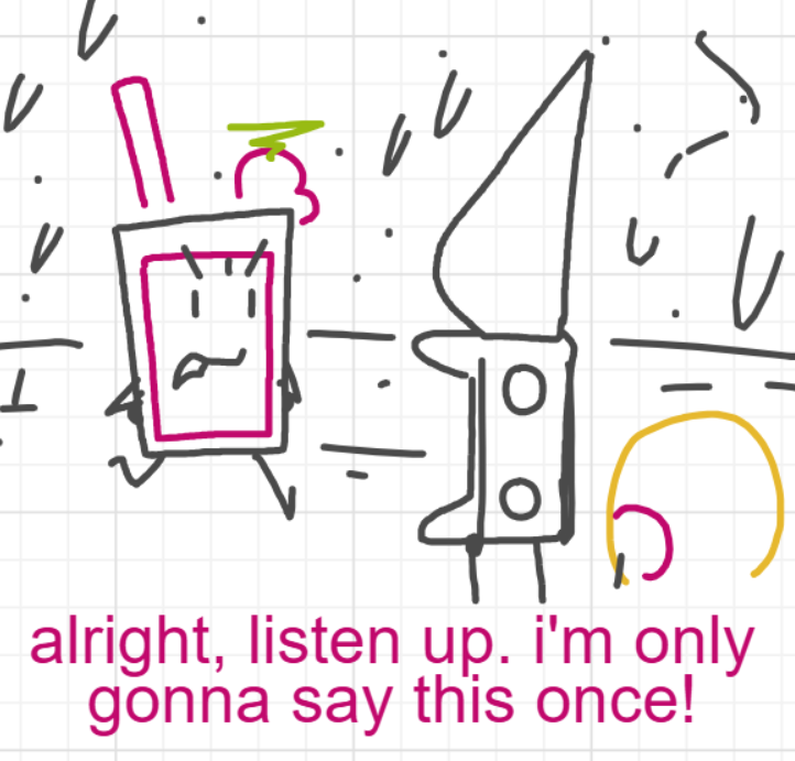 A panel from I've Been Everywhere, Man, episode nine of the Board Boards object show by Furretwalk/WalkingFurret.